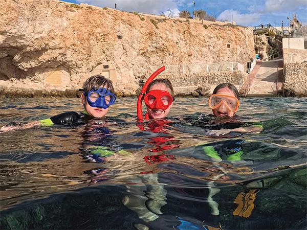 Thumbnail photo for Family snorkelling in France and Malta