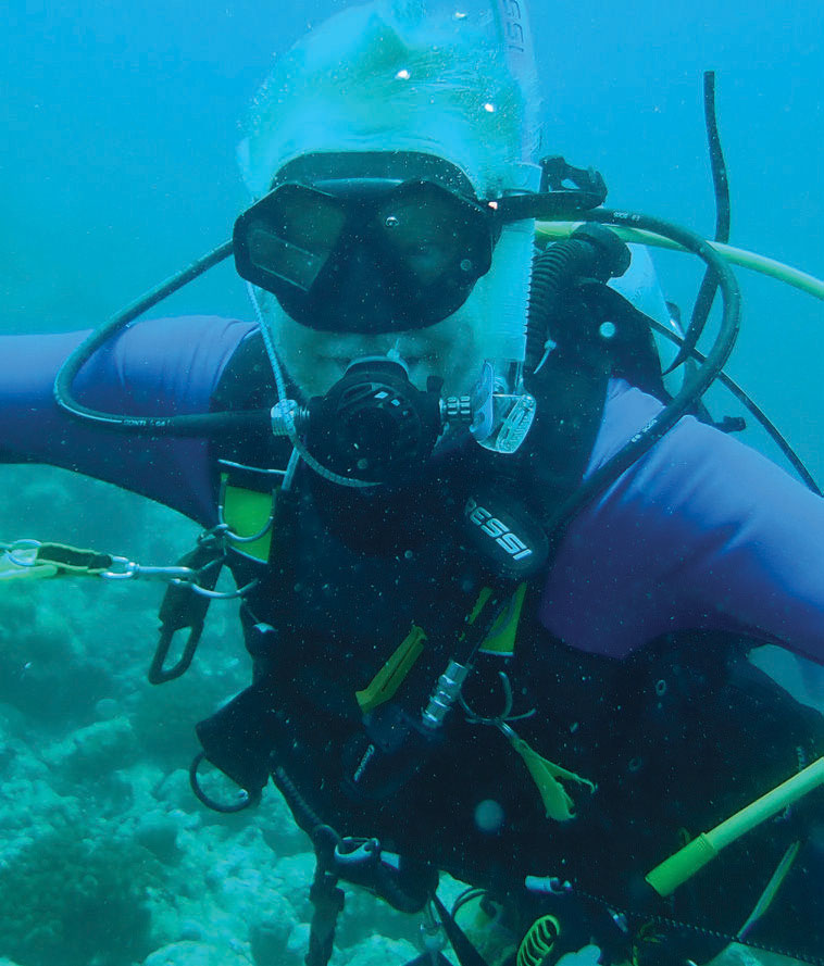 Paul Friday in warmer waters