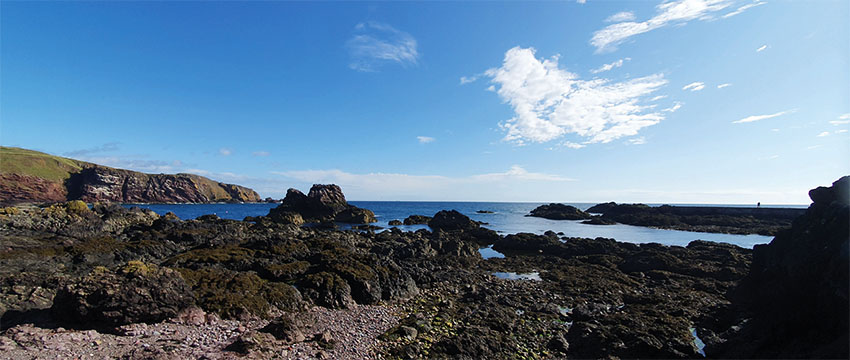 Landscape: The rocky Berwickshire coast