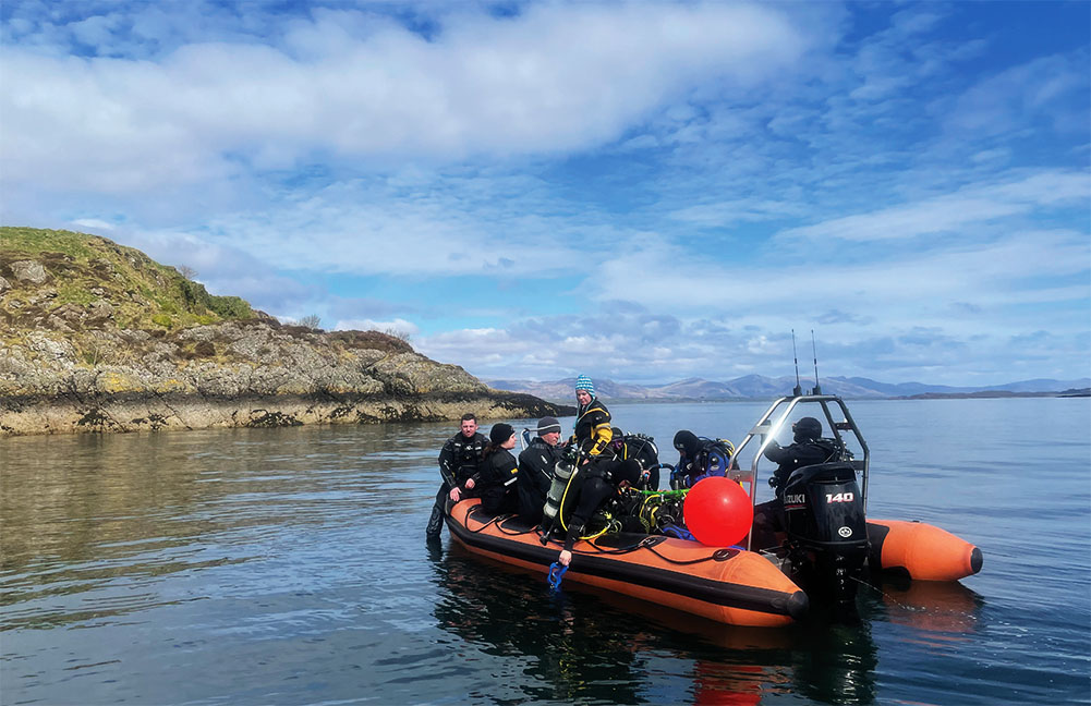 Enjoying perfect conditions on the annual Oban trip