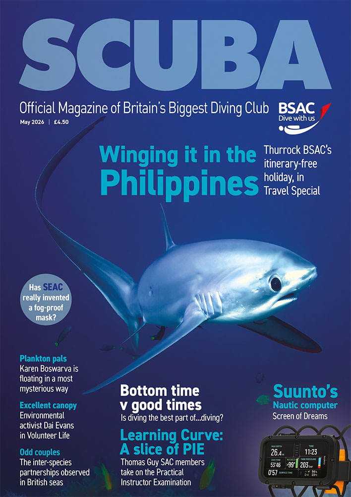 iSCUBA 165 front page