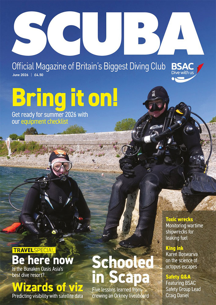 iSCUBA 166 front page