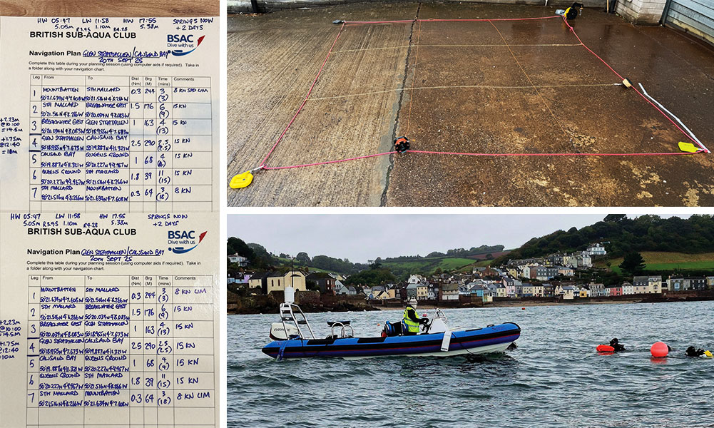 Left: The passage plan | Top: The glamour of a 3x3 grid | Bottom: Enjoying Cawsand Bay