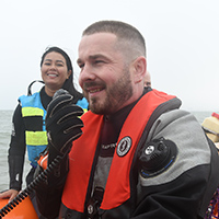 Simon Roberson - using VHF on RIB