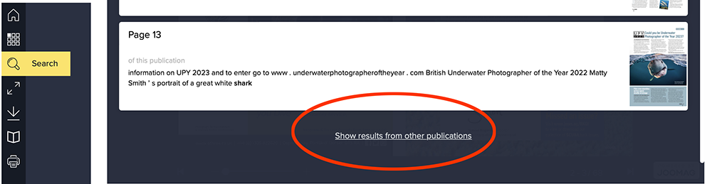 iSCUBA back issue search
