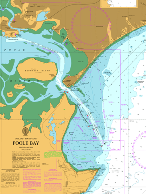 image illustrating the approaches to Poole harbour