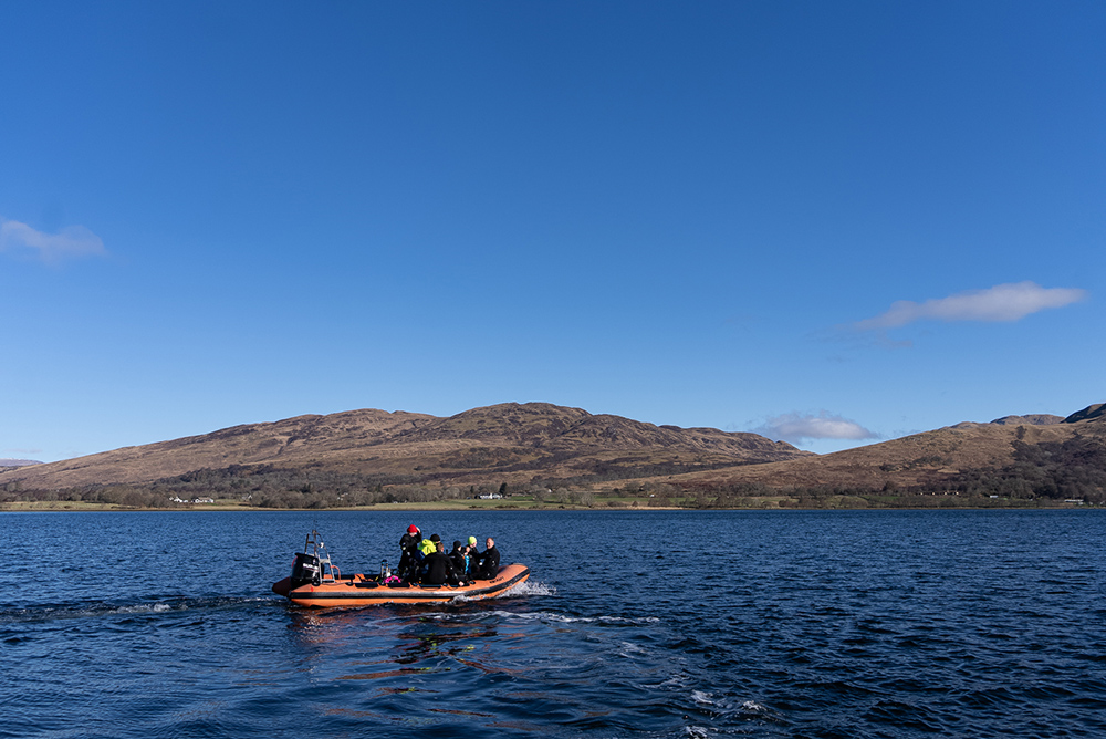 RIB dive in Sound of Mull