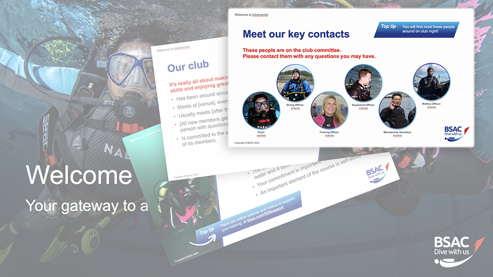 PowerPoint Welcome for clubs