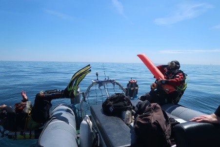 Diving on a protected wreck